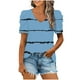 thumbnail image 1 of Blusas de Manga Corta para las Mujeres, Blusa de Camiseta Suelta Casual Hecha de Tela Cómoda para Todo el Uso Diario de Temporada, Blusas para las Mujeres Casual, 1 of 5