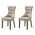 thumbnail image 4 of Newboti Furniture Beige and Reclaimed Grey Tufted Back Side Chairs (Set of 2) 21845, 4 of 6