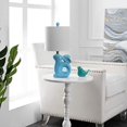 thumbnail image 4 of Safavieh Kids Lighting Collection Ruby Rabbit Blue Ceramic 19-inch Bedroom Living Room Home Office Desk Nightstand Table Lamp (LED Bulb Included), 4 of 5