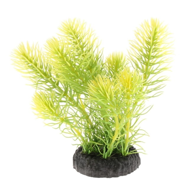 Tanque de plástico jinwen decoración de plantas de hierba de acuario Planta de terrarios de reptil