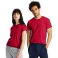 thumbnail image 3 of Hanes Mens X-Temp Crewneck Short-Sleeve T-Shirt 2-Pack, S, Deep Red, 3 of 5