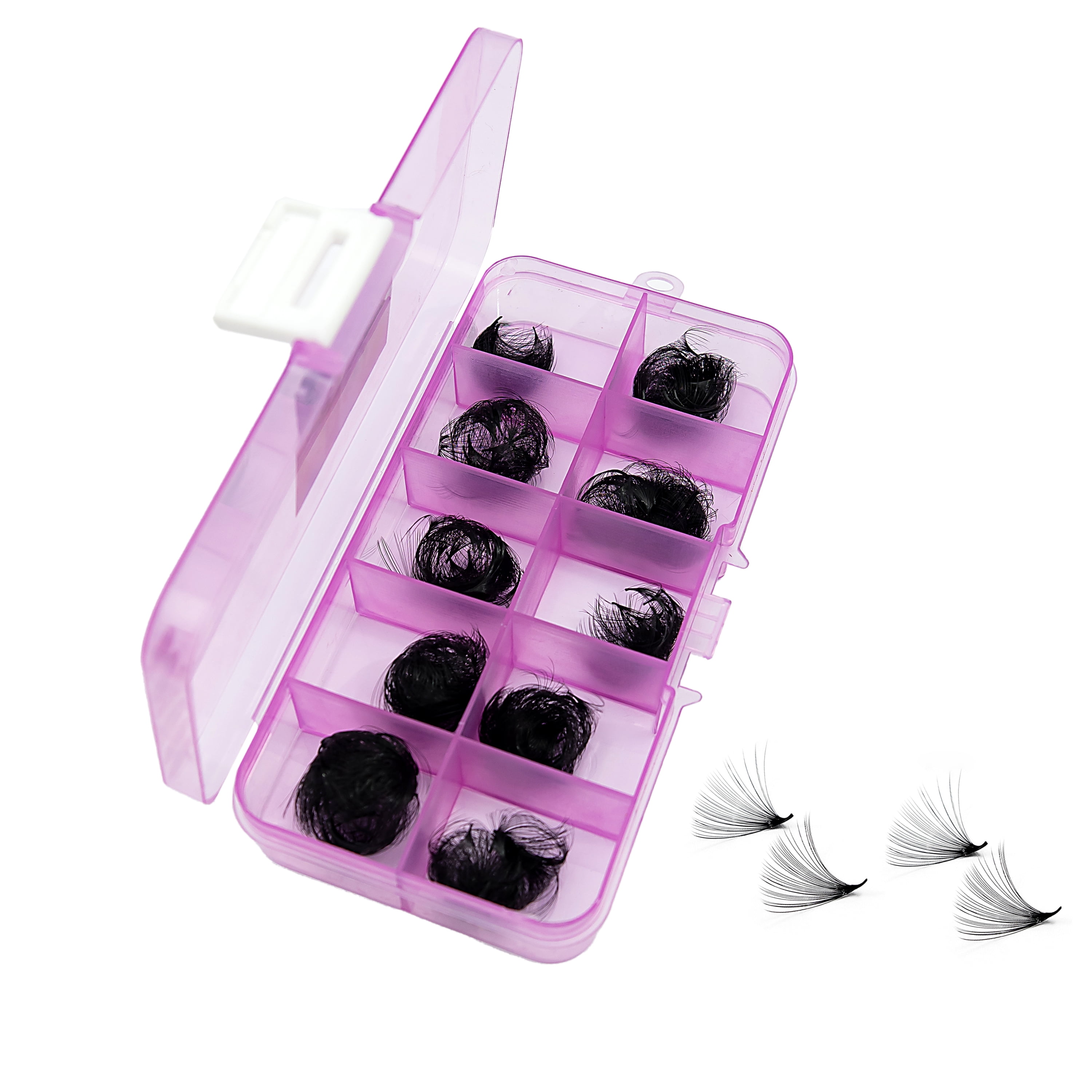 20D - C Curl Lashes, 500 Premade Volume Fans, 0.03mm thickness, Eyelash Extensions, Handmade.