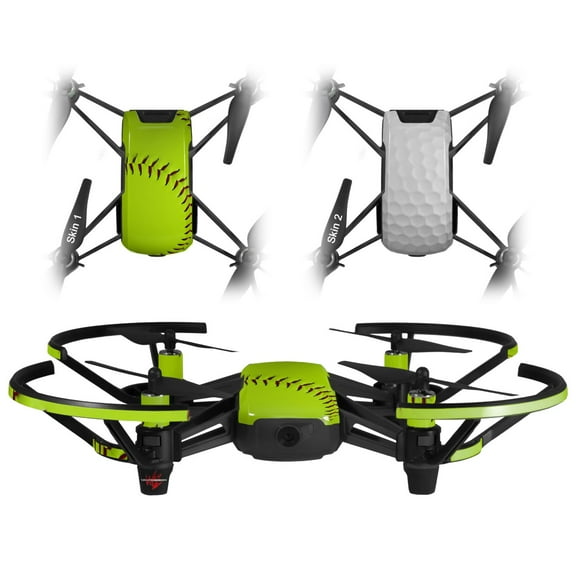Skin Decal Wrap 2 Pack for DJI Ryze Tello Drone Softball DRONE NOT INCLUDED
