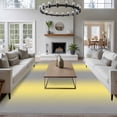 thumbnail image 4 of Yellow Grey Stripes Area Rug 6x9 FT, Non Slip Living Room Throw Carpet, Modern Minimalist Solid Gradient Washable Soft Large Floor Carpet Non-Shedding Rug for Bedroom Dining Room Play Room, 4 of 9
