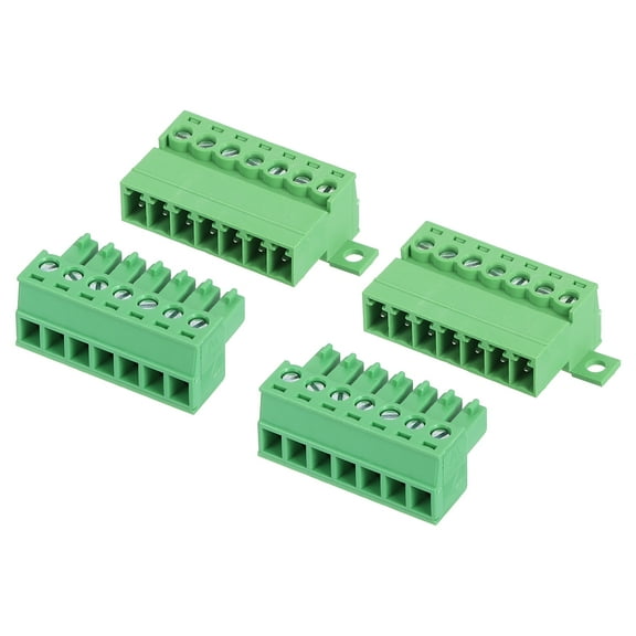 2 Set 7 Pin Screw Terminal Block Connector, 3.81mm PCB Mount Screw Terminal