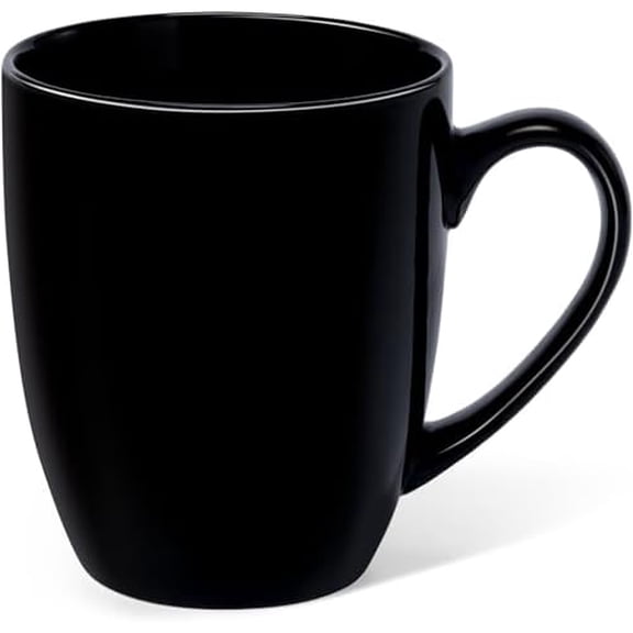 16 oz Large Coffee Mug with Handle Tea Cup Novelty Coffee Cup Idea Gift for Men Women Office Work, Black