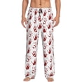 thumbnail image 5 of Mens Pajama Pants, Red Bloody Scary Hands2 Soft Sleep & Lounge Pants for Men, Cuteness Casual PJ Bottoms Pants with Pockets, 5 of 7