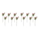 thumbnail image 3 of Rama de flor falsa Yuarrent 6 piezas Rosa roja, 3 of 6