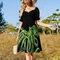 thumbnail image 4 of Vestido de manga corta con retrato de David Lynch, vestidos de mujer, vestidos de noche para mujer, vestidos de verano, 4 of 7