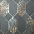 thumbnail image 1 of Fine Decor Miami Geometric Leaf Wallpaper, 1 of 4