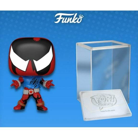 Funko Pop! Vinyl: Spider-Man: Across the Spider-Verse - Scarlet Spider Vinyl Bobblehead (Walmart Exclusive) (  Pop Protector)