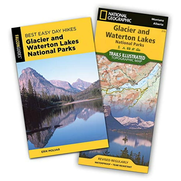 Best Easy Day Hiking Guide and Trail Map Bundle: Glacier and Waterton Lakes National Parks