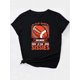 thumbnail image 3 of Women's Casual Crew Neck T-Shirt with American Football Print, 100% Polyester Knit Fabric, Medium Stretch, Short Sleeve Top for Spring/Summer/Fall, 3 of 7