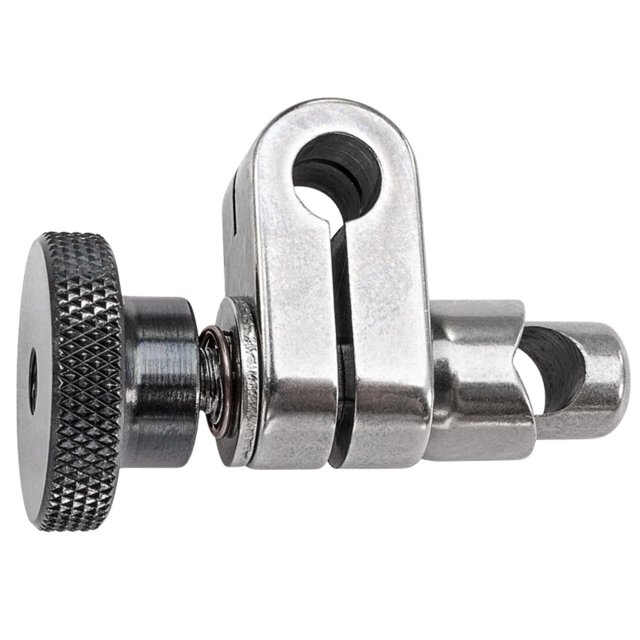 Soporte indicador Starrett 657S con base magnética, doble orificio de 0.25 pulgadas