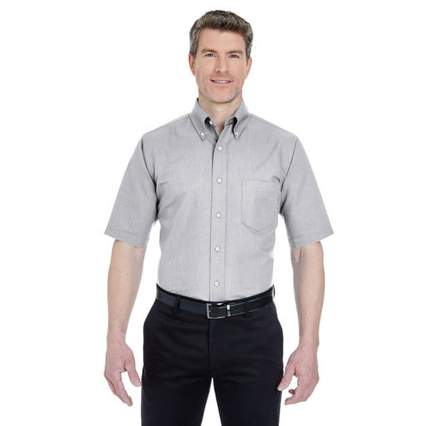 Tall Classic Wrinkle-Free Short-Sleeve Oxford - Walmart.com