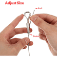 thumbnail image 2 of Ensemble de 8 Fils Réglables pour Suspendre des Photos, Fil en Acier Inoxydable Robuste de 6,6 Pi pour Suspendre des Photos, un Cadre, des Miroirs, 2 of 7