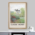 thumbnail image 2 of IDEA4WALL Framed Canvas Print The Artist's Garden in Argenteuil by Claude Monet Historic Cultural Illustrations Fine Art Vintage Country Poster for Living Room, Bedroom, Office - Natural 24"x36", 2 of 5