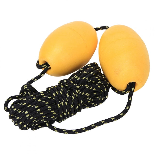 Kayak Floating Ball, Lightweight Compact Kayak Buoy, For Fishing Drift Double Ball Yellow Black Rope