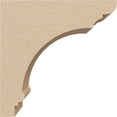 thumbnail image 3 of 2"W x 4"D x 4"H Classic Hughes Rough Cedar Woodgrain TimberThane Corbel, Primed Tan, 3 of 6