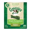 GREENIES Weight Management Dental Dog Treats, Teenie, 96 Treats, 27 oz.
