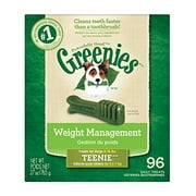 GREENIES Weight Management Dental Dog Treats, Teenie, 96 Treats, 27 oz.
