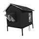 thumbnail image 2 of Casa para gatos al aire libre, refugio para gatitos, resistente al viento, a la intemperie, aislada, con patas elevadas negro, 2 of 9