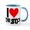 White/Blue Inside, variant on CafePress - I Heart The 80S Mug - 11 oz Ceramic Mug - Novelty Coffee Tea Cup