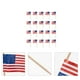 thumbnail image 5 of KAKOWELY 50 palillos de comida con la bandera estadounidense, aptos para uso alimentario, multifuncionales, para tartas., 5 of 5