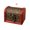 A004- Brown (Copper Coin Print), variant on Wooden Treasure Chest, Small Vintage European-Style Wooden Box, Embossed Floral Patterned Storage Chest, Antique Bronze Latch Decorative Case, Domed Top Keepsake Organizer for