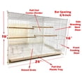 thumbnail image 2 of Lot of Six Breeding Breeder Bird Flight Cages With Center Divider For Finches Parakeets Lovebirds Aviaries Canaries Budgies Parakeets, 2 of 8