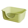 thumbnail image 2 of Inodoro para perros con pala, bandeja de arena portátil con valla elevada, bandeja de entrenamiento para orinal para conejos, animales pequeños para verde, 2 of 9