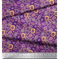 thumbnail image 2 of Soimoi Moss Georgette Fabric Geometric Small Printed Craft Fabric by The Yard 42 Inch Wide, 2 of 3