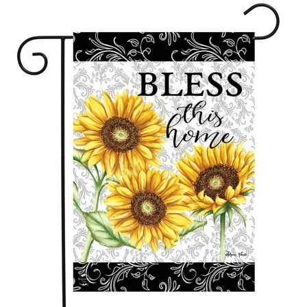 Briarwood Lane Bless This Home Sunflowers Summer Garden Flag