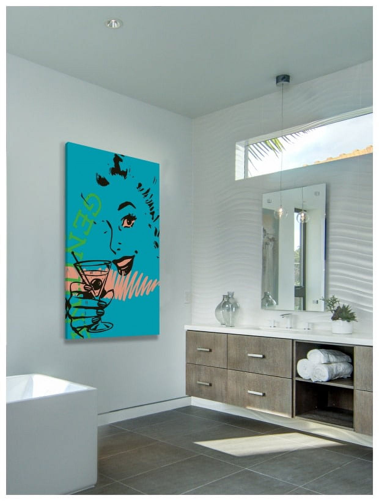 "Girl Drink 2" Print on Canvas