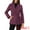 Purple, variant on DARING DIVA Women's Lapel Collar One Button Overcoat with Belt XS Black