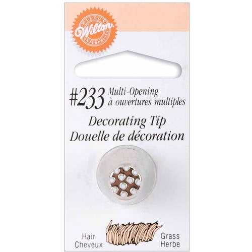 Wilton Stainless Steel Grass Decorating Tip #233 