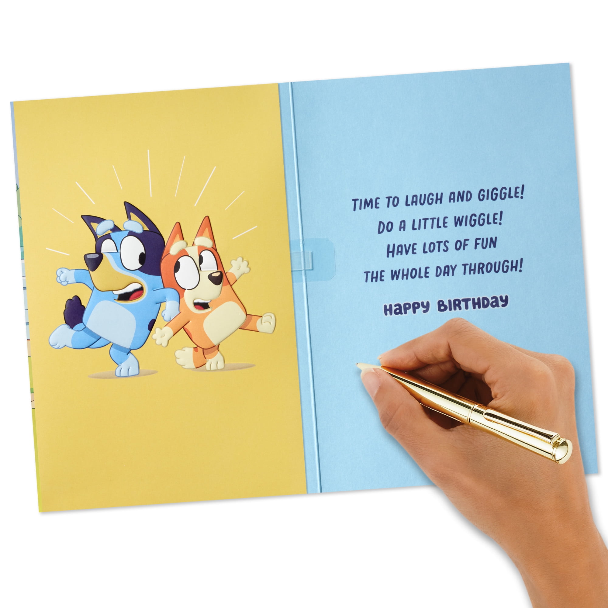Hallmark Bluey Musical Birthday Card for Kids (It's Your Day)