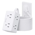 thumbnail image 1 of Cable de extensión Power Strip BSRDyB de 6 salidas y 15 pies, blanco ETL, 1 of 8