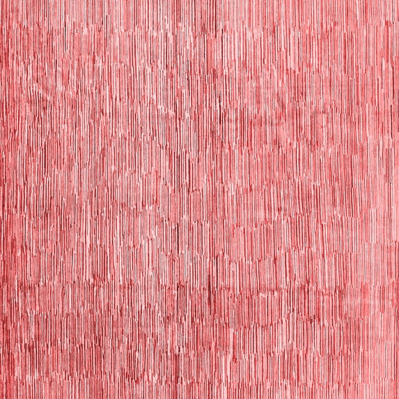 Ahgly Company Indoor Square Abstract Red Contemporary Area Rugs, 6' Square