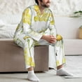thumbnail image 7 of Honeii Sweet Honey Pattern Mens Pajamas Set,2pcs Men's Lounge Long Sleeve Sleep Shirt and Pajama Bottoms Sleepwear Set,Mens Pjs Sets-Large, 7 of 7