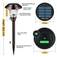 thumbnail image 4 of 8 Pack Solar Pathway Lights Outdoor Solar Lights Decor for Garden Yard Waterproof Glass Stainless Steel Auto-on/off Solar Landscape Lights for Lawn Patio Pathway Driveway, 4 of 9