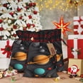 thumbnail image 6 of Rocae Solar System Paper Art Print Christmas Drawstring Linen Gift Bag with Drawstrings Treat Bag Goody Present Bags for Christmas Party Favor, 6 of 8