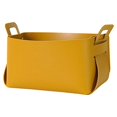 thumbnail image 1 of Storage Basket Leather Organizer Holder Container Box Stationery Sundries, 1 of 9