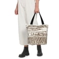 thumbnail image 5 of Kll Tote Bag For Women Vineyard Landscape 1 Print Shopping Grocery Reusable Bags For Office School Shopping Travel, 5 of 7