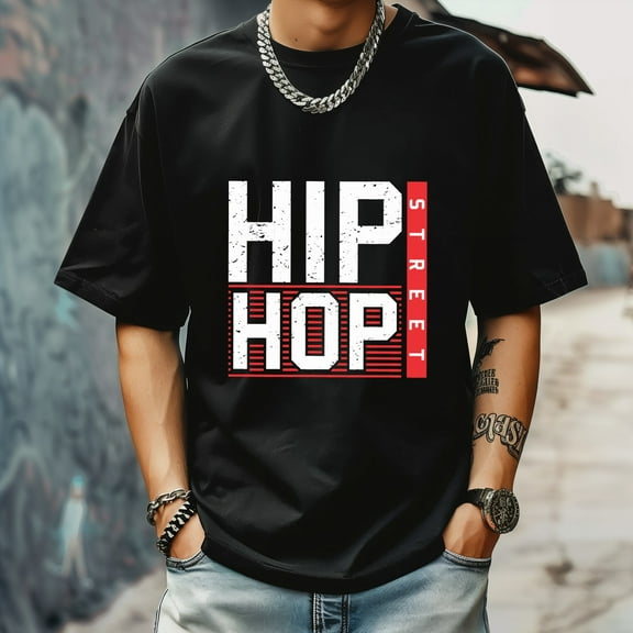 Men's T Shirt Round Neck Patterned Tee Summer New Sports Shirt Vintage Style Gift for Friends XS