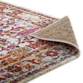 thumbnail image 5 of Entourage Jessa Distressed Vintage Floral Lattice 8x10 Area Rug in Ivory, Blue, Orange, Yellow, Red, 5 of 8