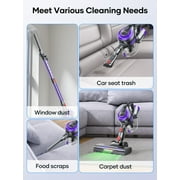 Laresar Cordless Lightweight Stick Vacuum Cleaner for Carpets, Hard Floors, Pet Hair - Purple