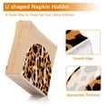 thumbnail image 4 of Leopard Print Napkin Holder for Table Clear Napkin Stand Paper Holder Acrylic Organizer Dispenser Napkins for Dinner Kitchen Restaurant Room, 4 of 8