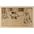 thumbnail image 2 of Helen Hyde 14x11 Gold Ornate Wood Frame and Double Matted Museum Art Print Titled - The Joggling Board (1918), 2 of 4