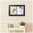thumbnail image 2 of ArtToFrames Collage Photo Picture Frame with 2 - 11x14" Openings, Framed in Black with Evergreen and Black Mats (CDM-3926-49), 2 of 8